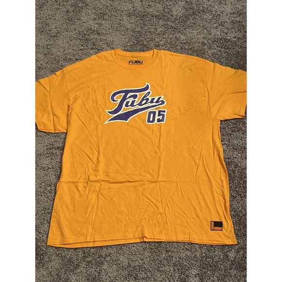 Size XL - FUBU “05 Tee” “Yellow/Purple” - Picture 1 of 3